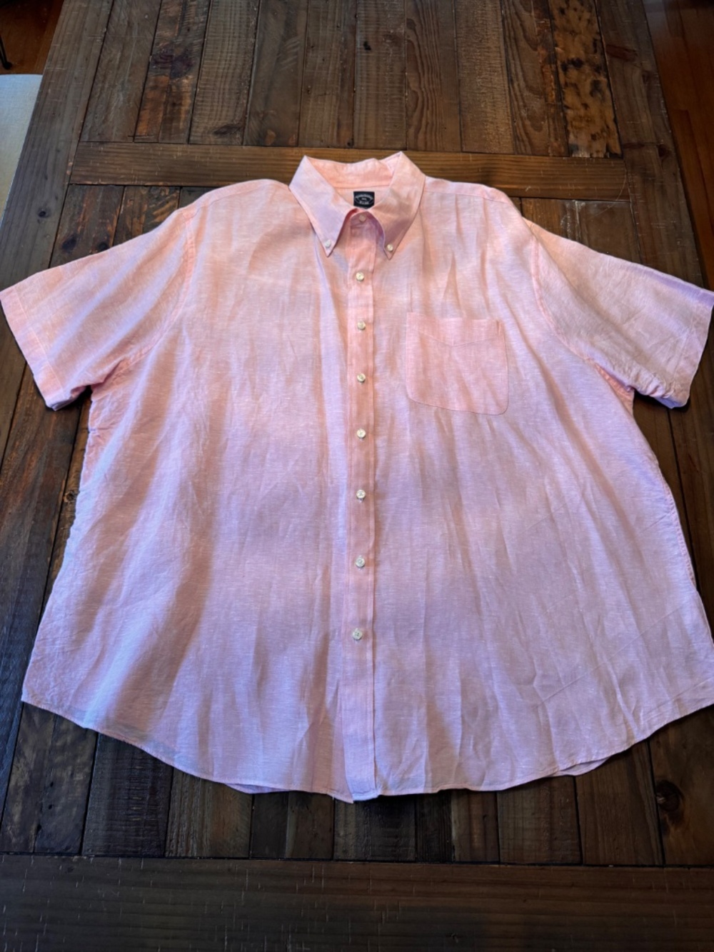 Brooks Brothers Short-Sleeve. Barid McNutt Linen Sports Shirt. Size 3XL. - Picture 2 of 8
